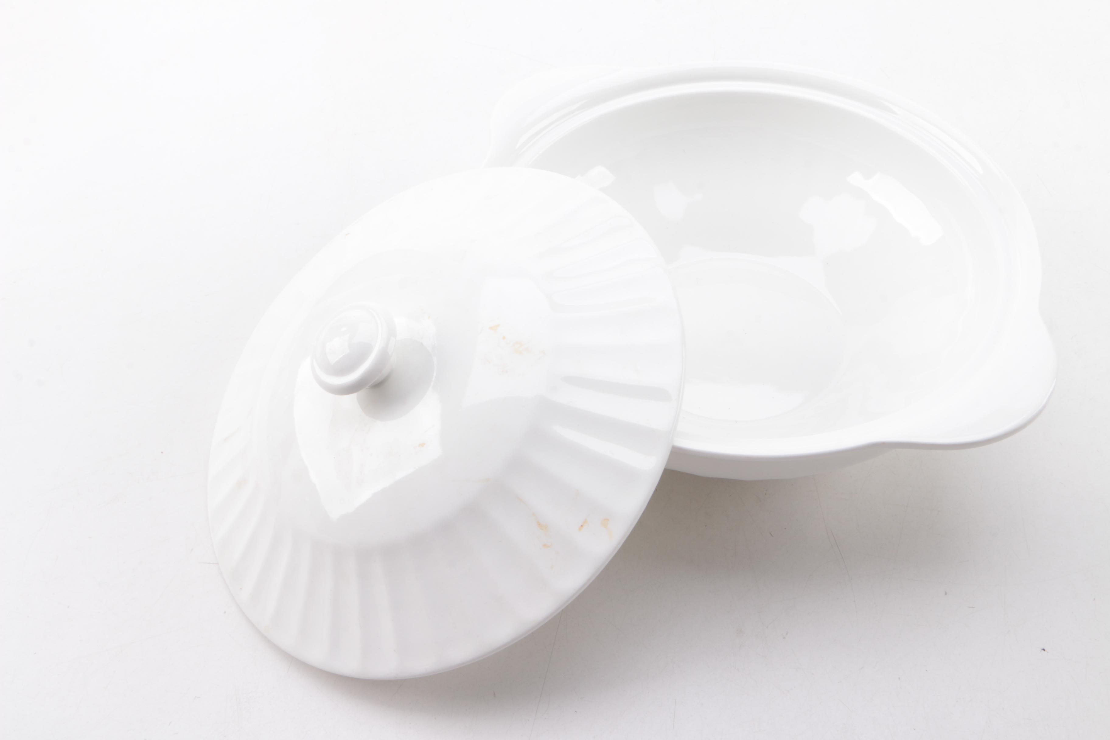 Vintage J & G Meakin Classic White Ceramic Tableware