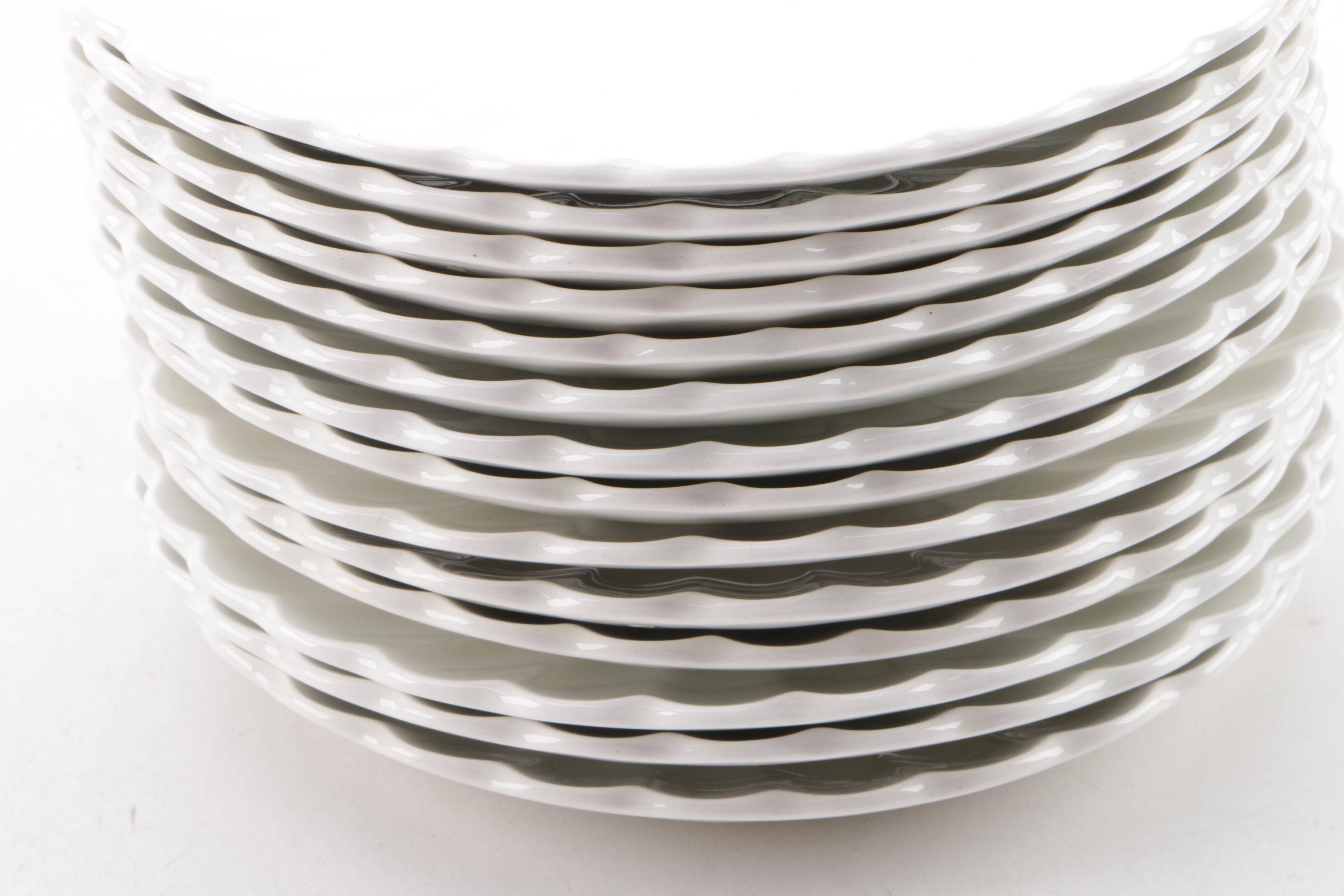 Vintage J & G Meakin Classic White Ceramic Tableware