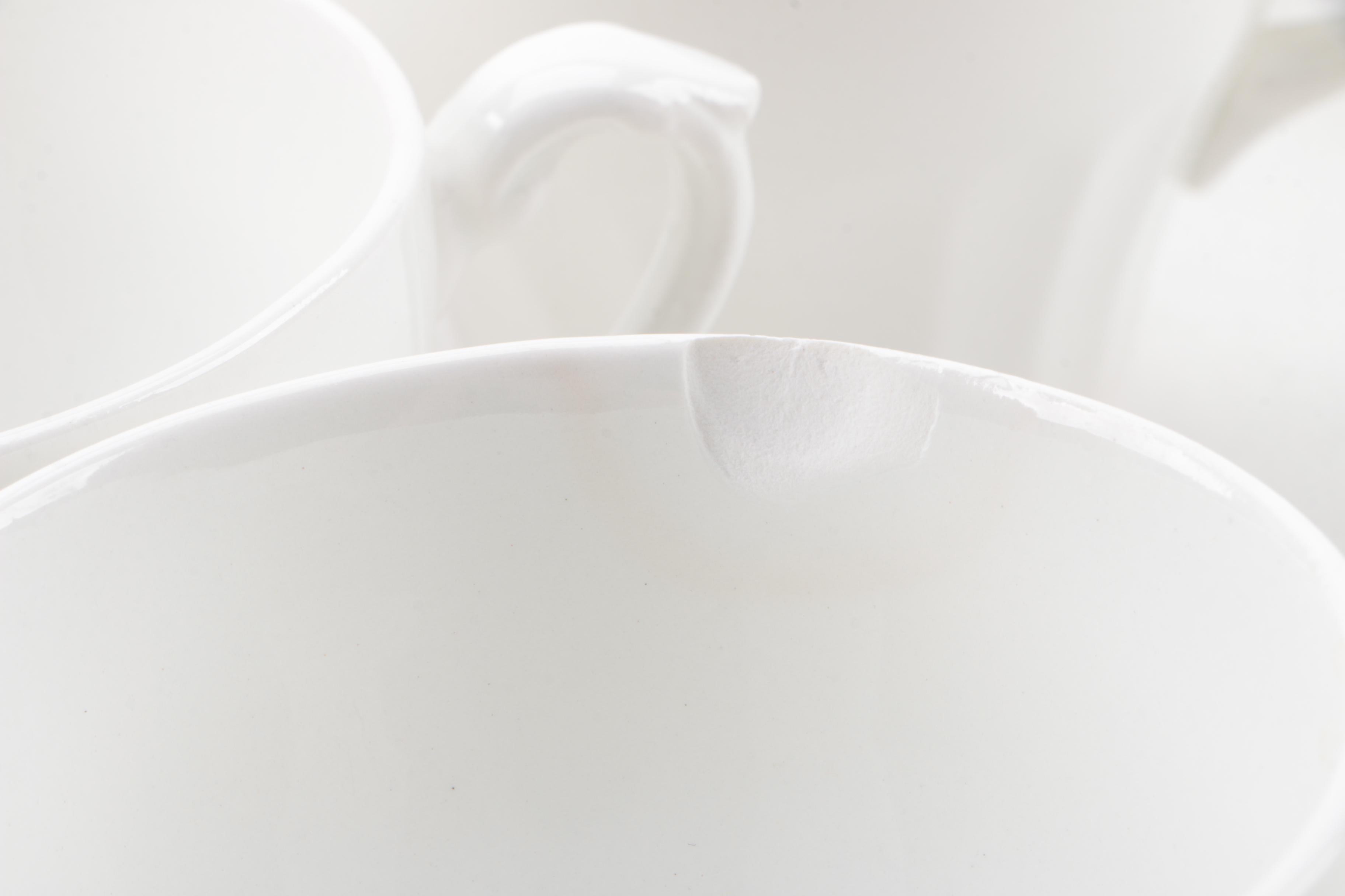 Vintage J & G Meakin Classic White Ceramic Tableware