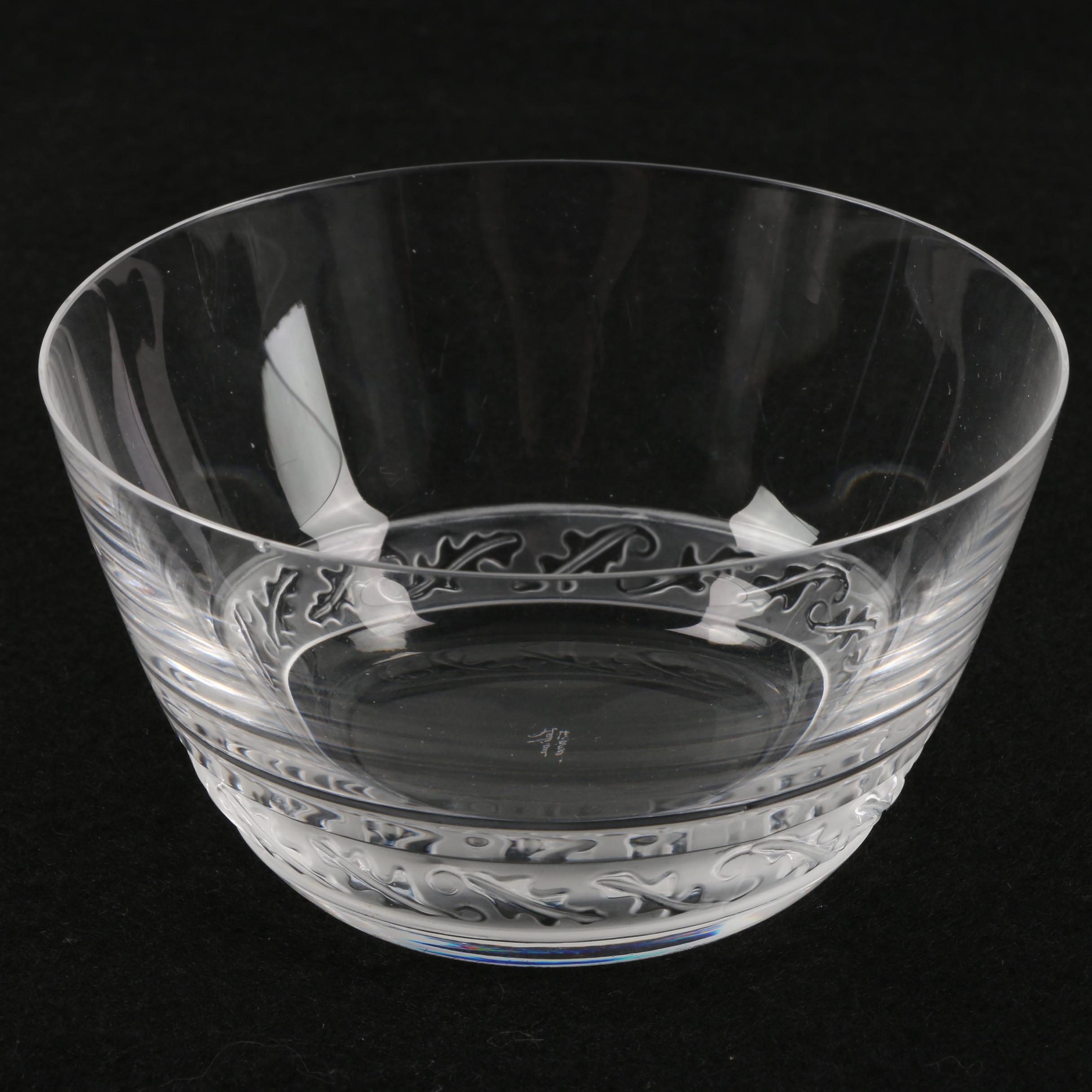 Lalique "St. Hubert" Crystal Finger Bowl