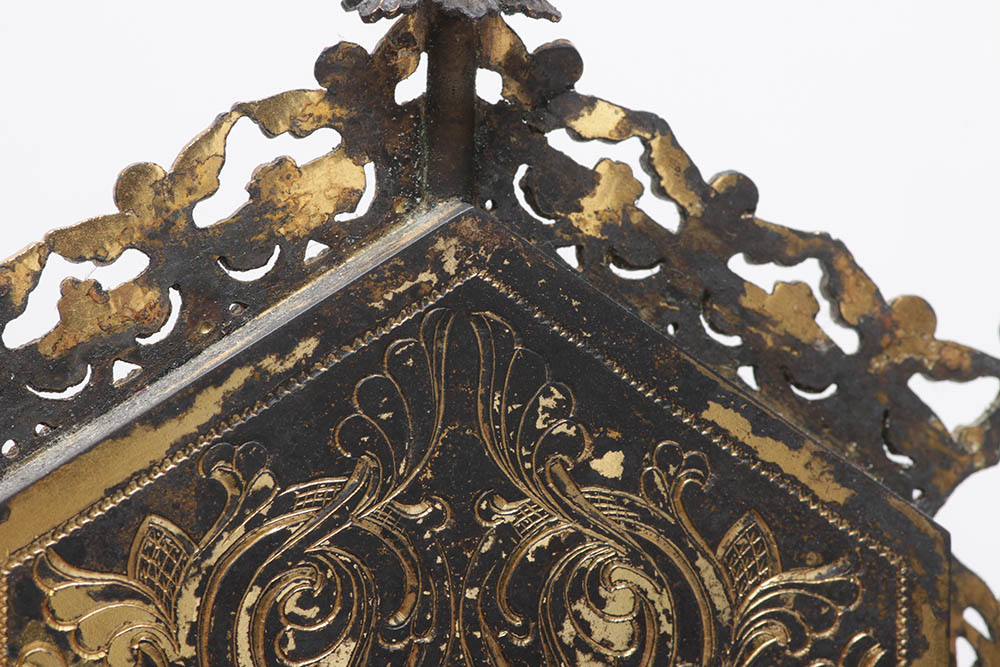 Wilhelm Rauscher German Gilt Monstrance with Enameled Medallions