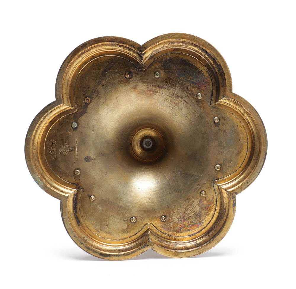 Wilhelm Rauscher German Gilt Monstrance with Enameled Medallions