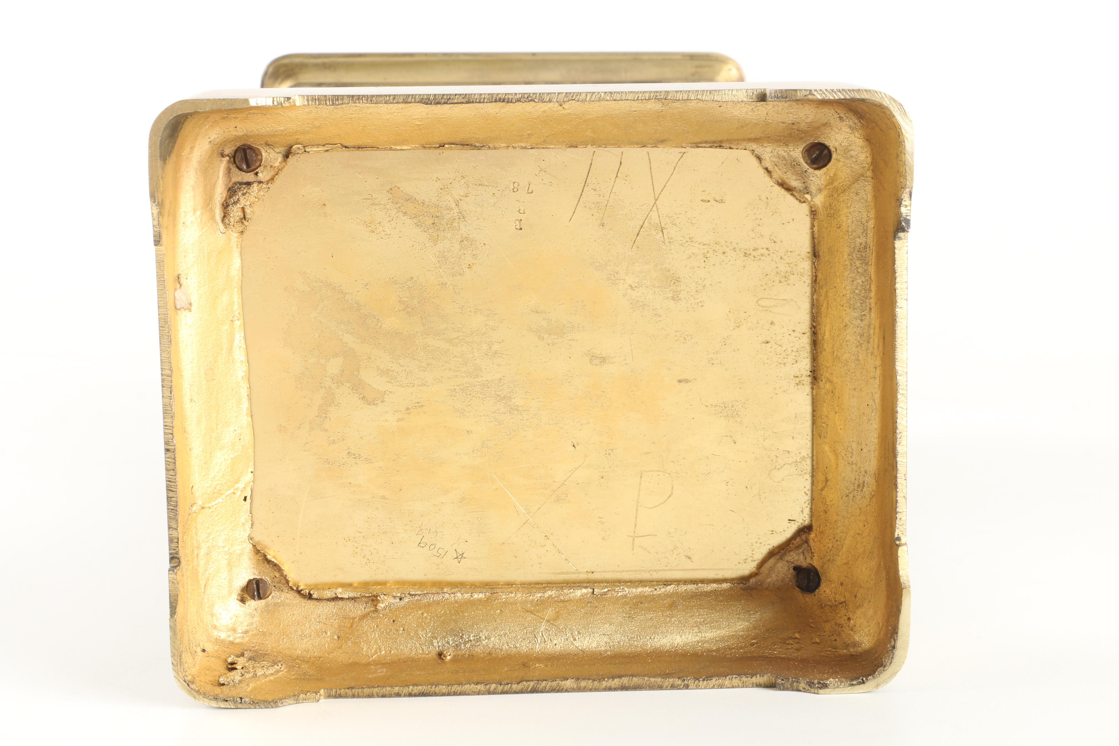 French H & H and Cie Medaille D'Argent Crystal Regulator Clock