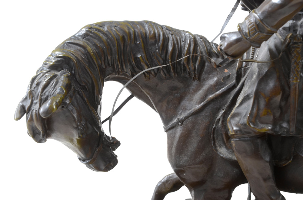 Large Bronze of Napoleon Hunting after P.J. Mene
