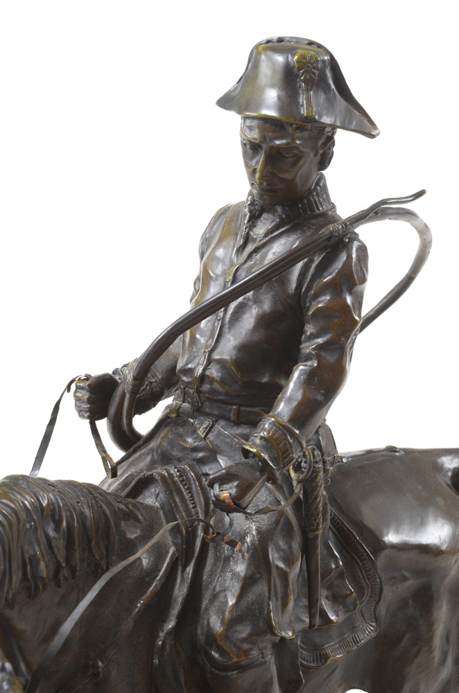 Large Bronze of Napoleon Hunting after P.J. Mene