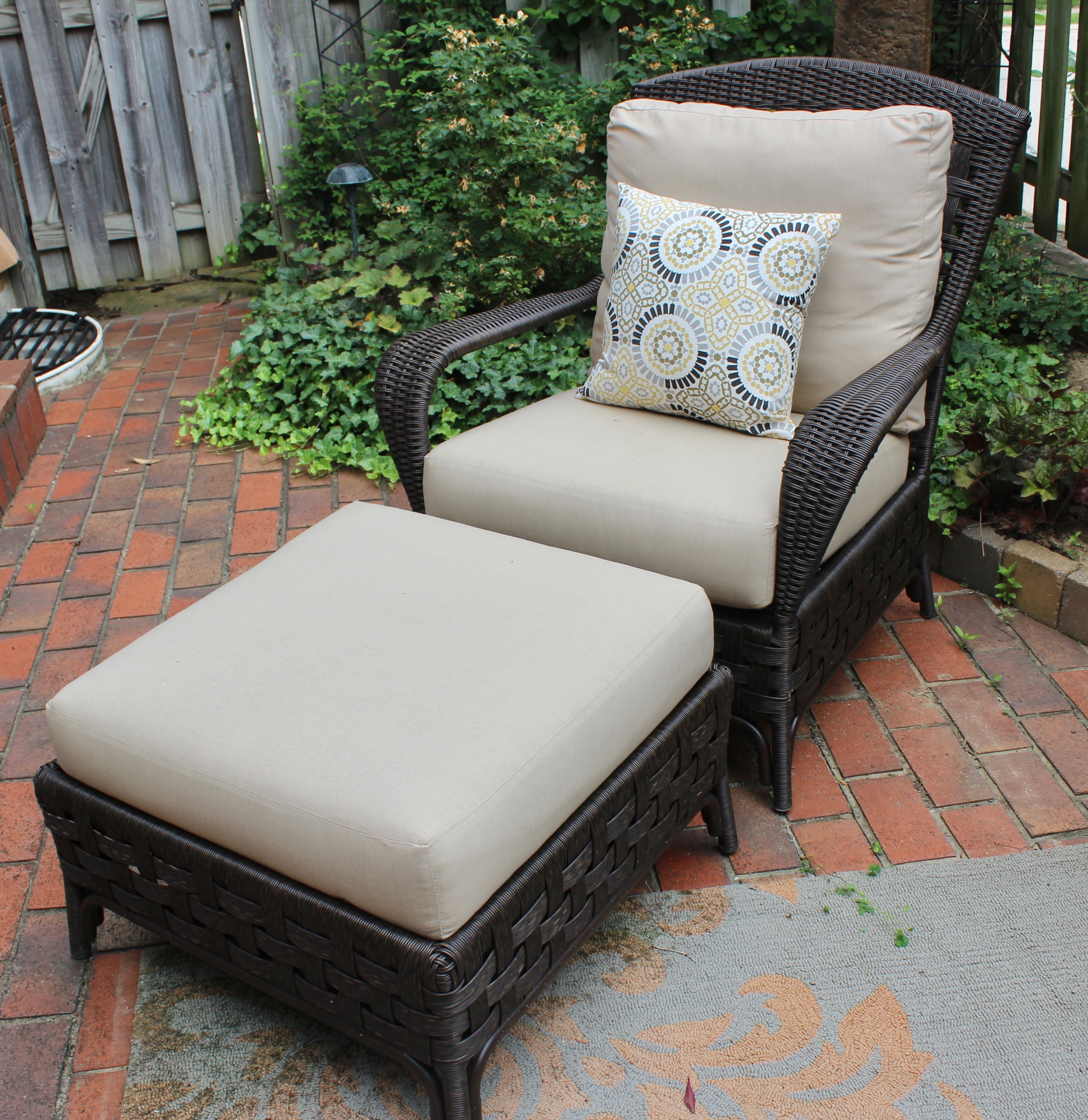 Sunbrella Outdoor All-Weather "Wicker" Patio Furniture Set
