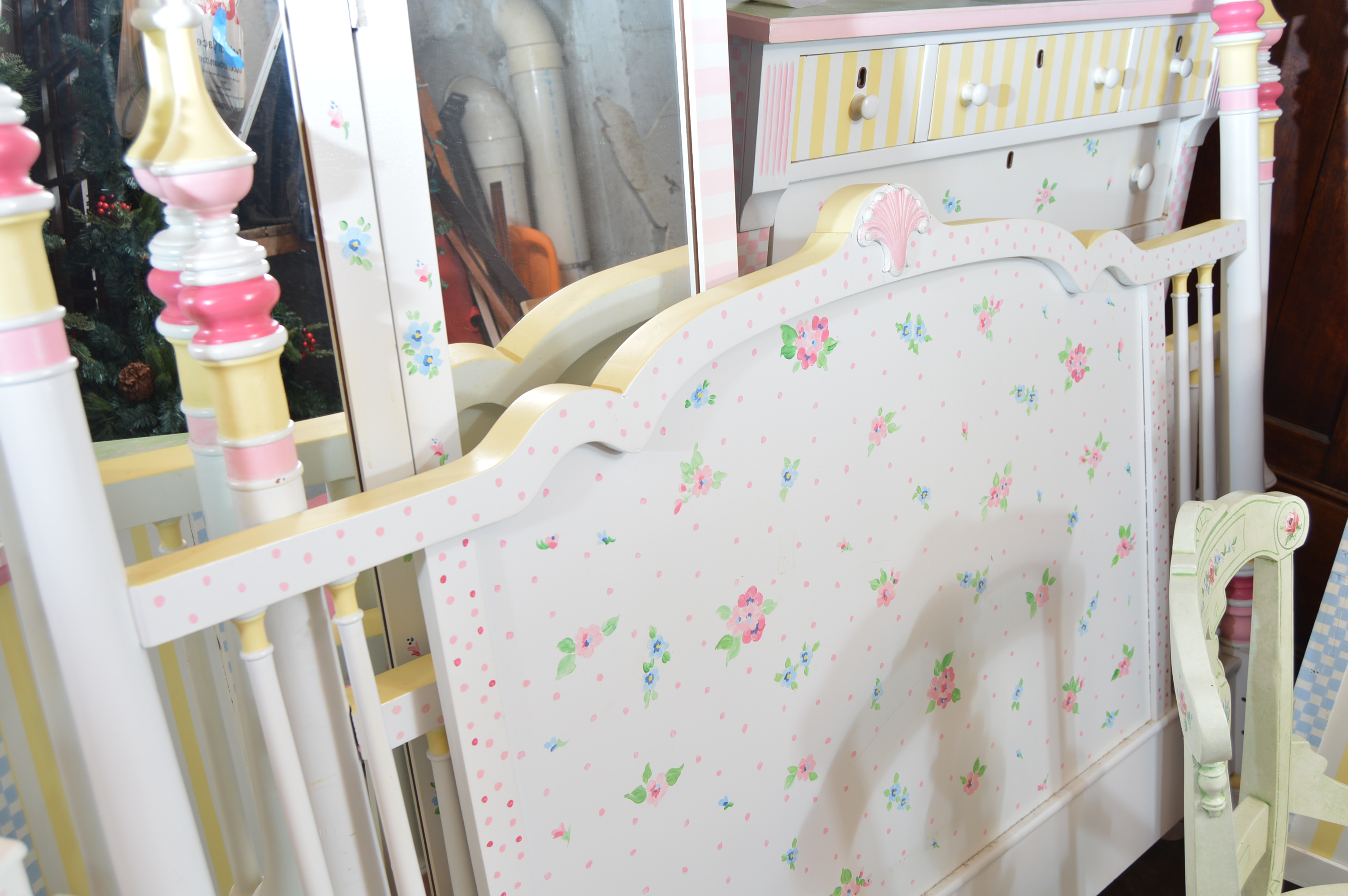 Cottage Style Painted Bedroom Set