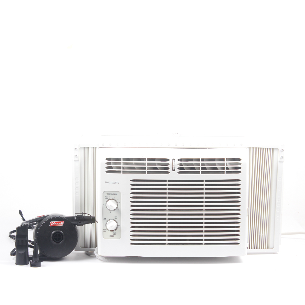 Frigidaire Air Conditioning Window Unit and Coleman Electric Quickpump