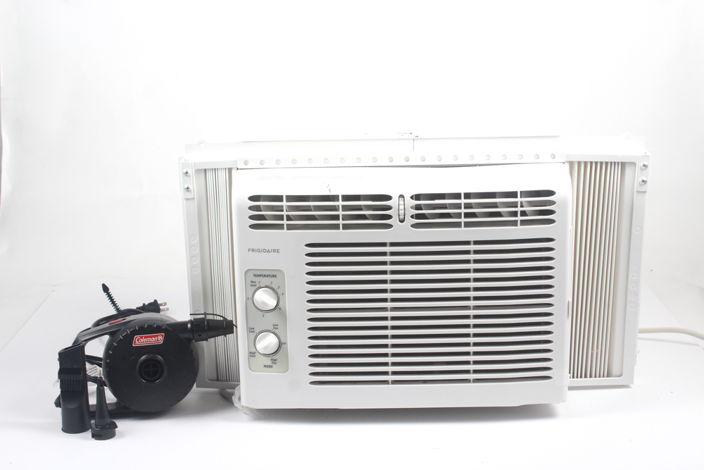 Frigidaire Air Conditioning Window Unit and Coleman Electric Quickpump
