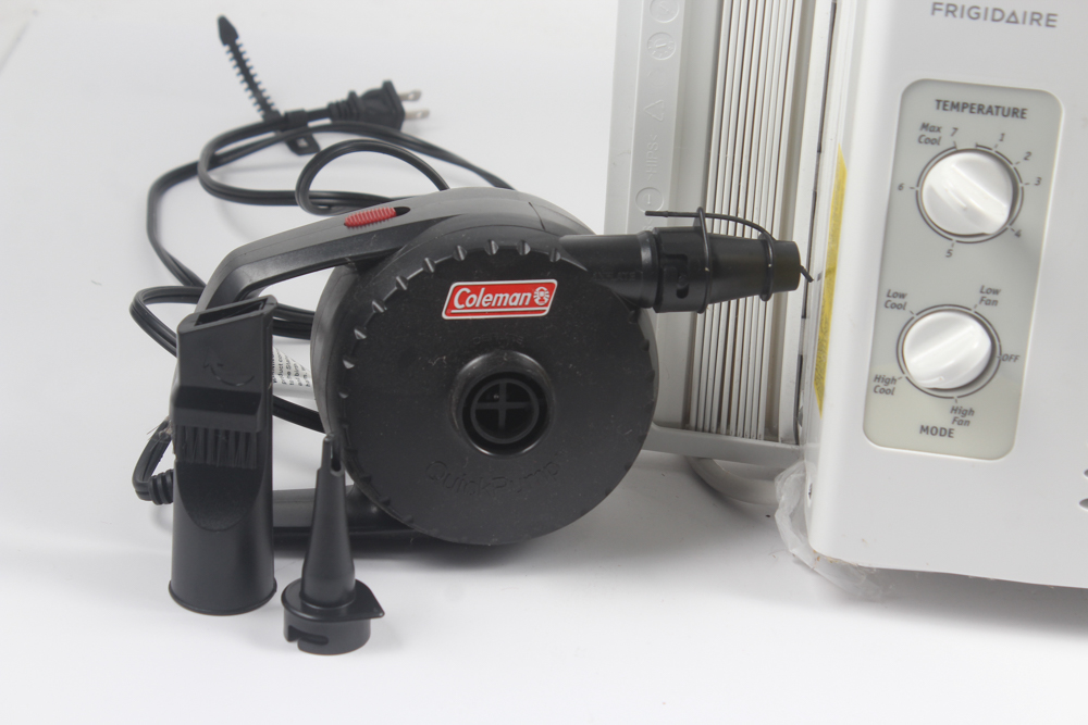 Frigidaire Air Conditioning Window Unit and Coleman Electric Quickpump