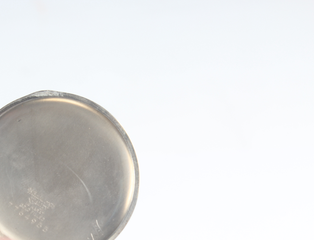 Antique Hallmark 14K White Gold Filled Pocket Watch