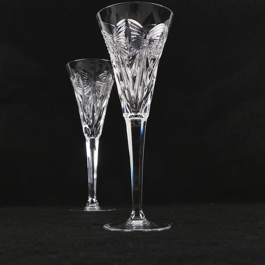 Waterford Crystal "Millennium Series: Happiness" Toasting Flutes