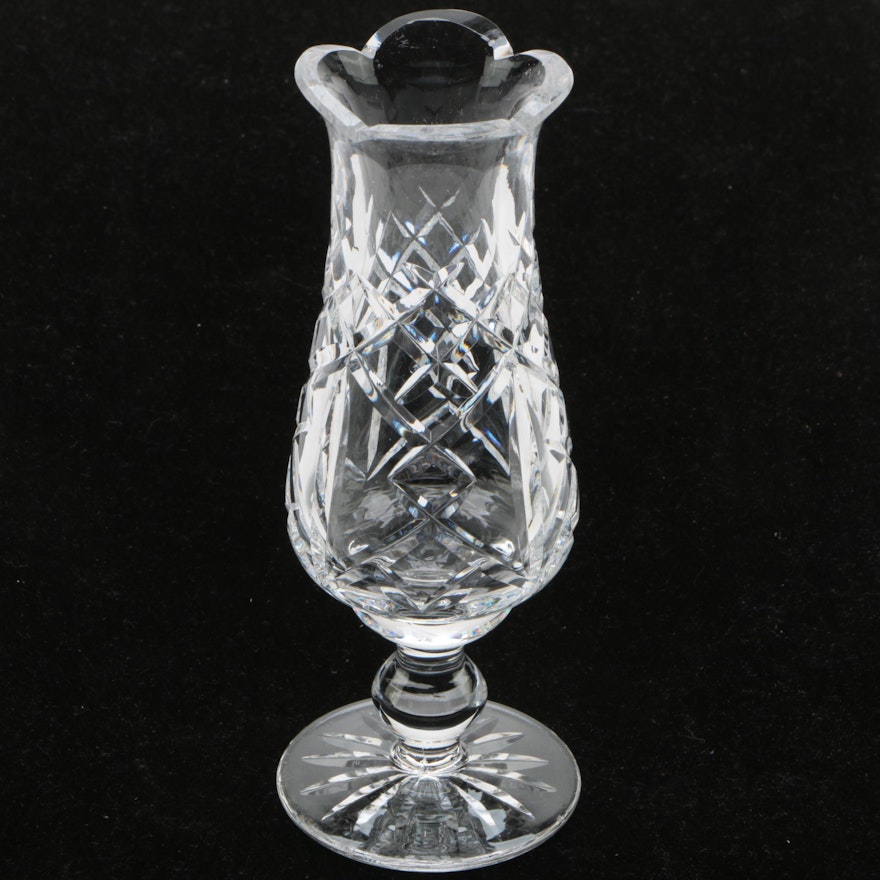 Vintage Waterford Crystal Footed Bud Vase
