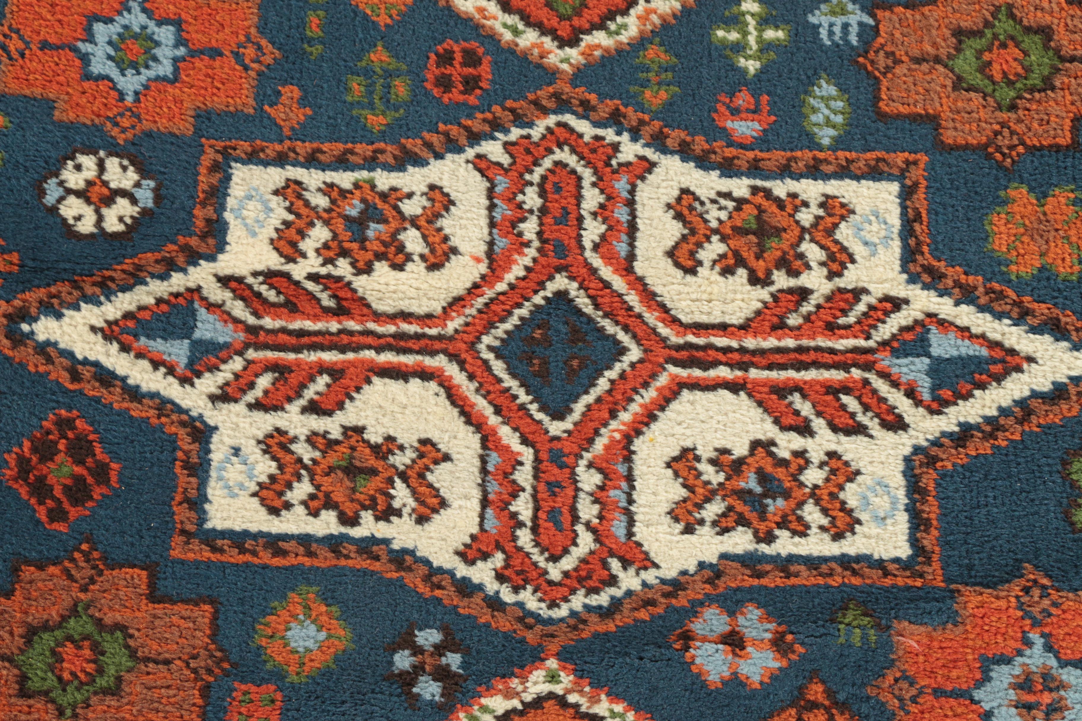 Power-Loomed Caucasian-Style Wool Area Rug