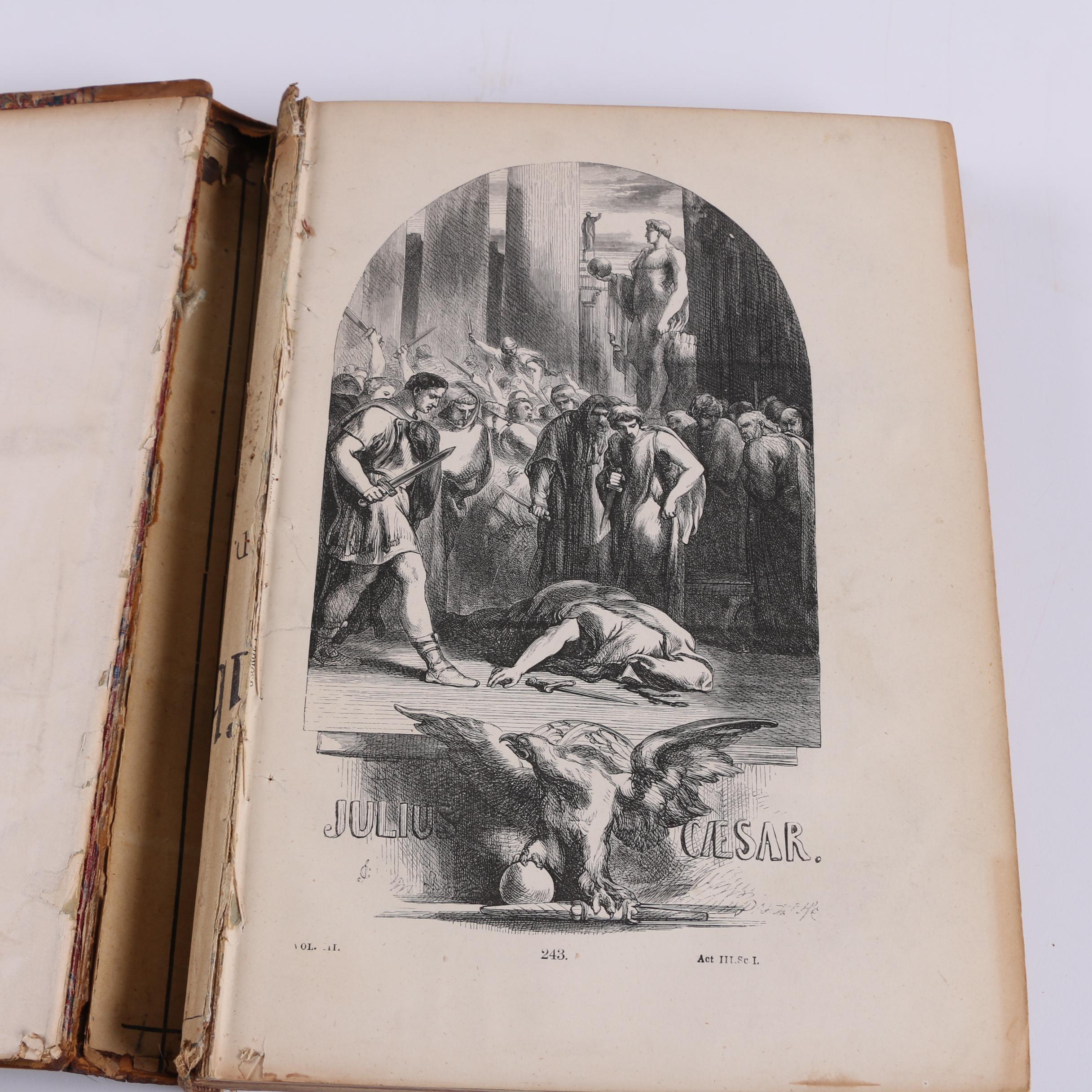 1873 "The Works of Shakespeare" with Engravings After John Gilbert, Six Volumes