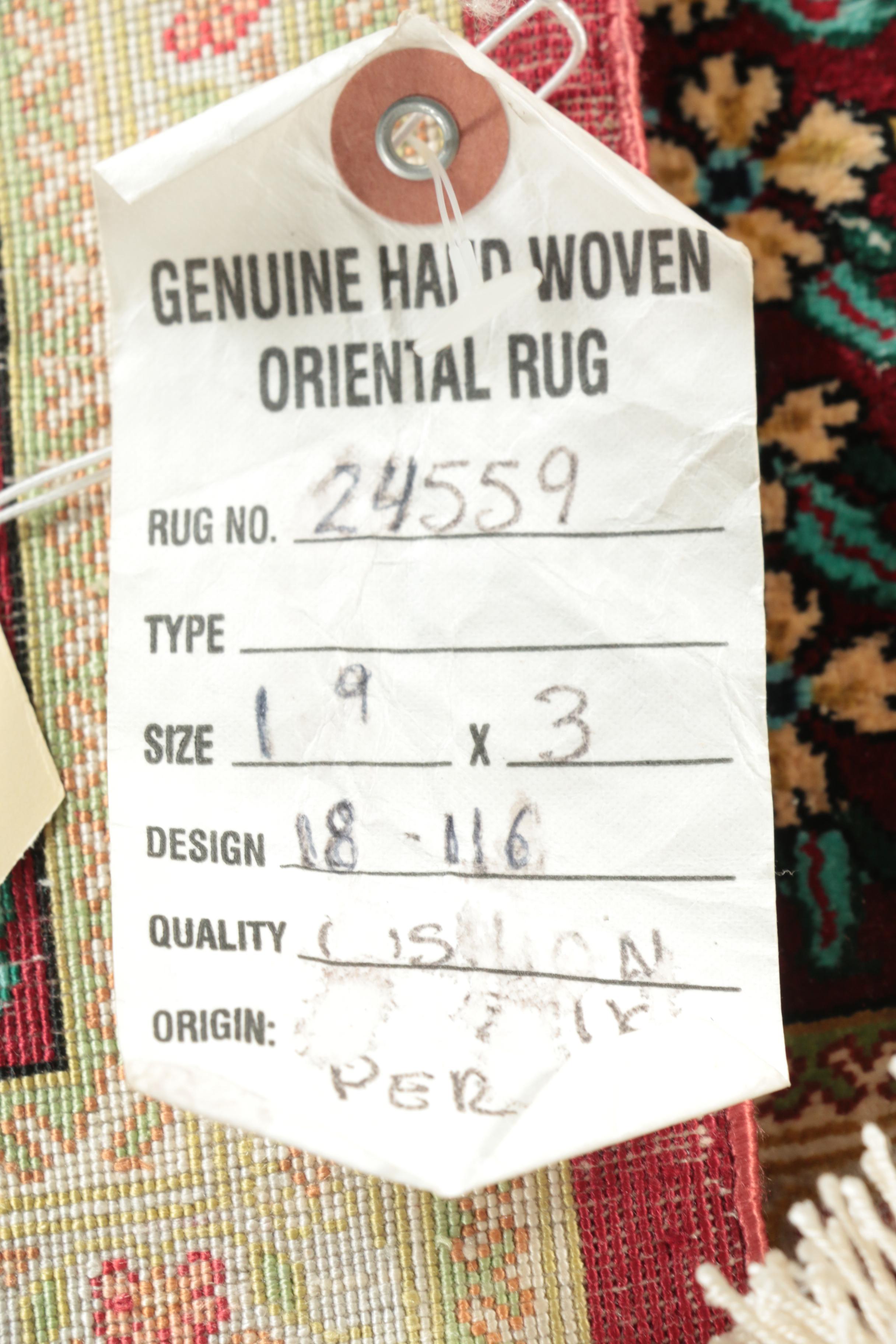 Hand-Knotted Persian Isfahan "Garden" Silk Prayer Rug