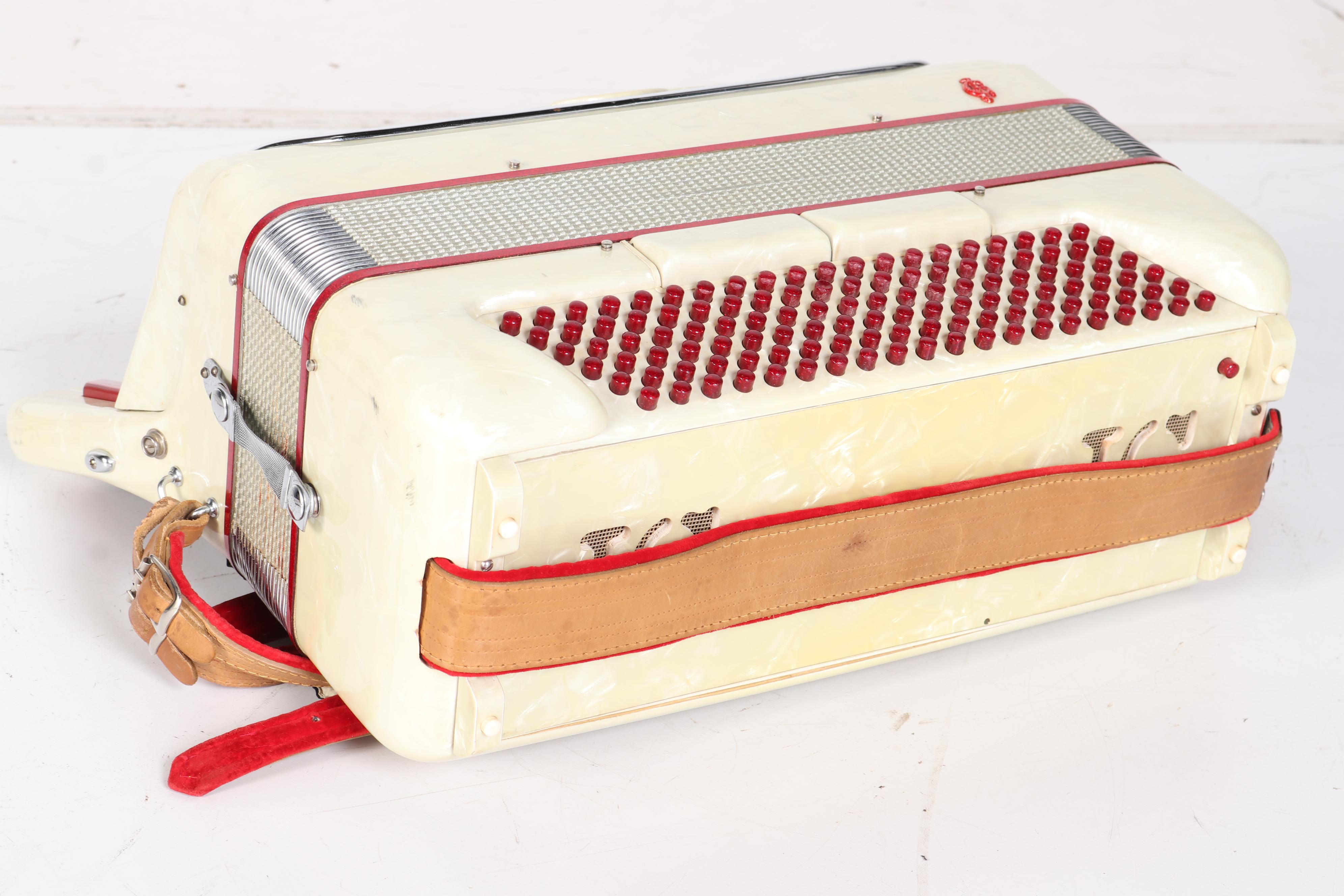 Vintage Giulietti Handcraft Accordion in Case