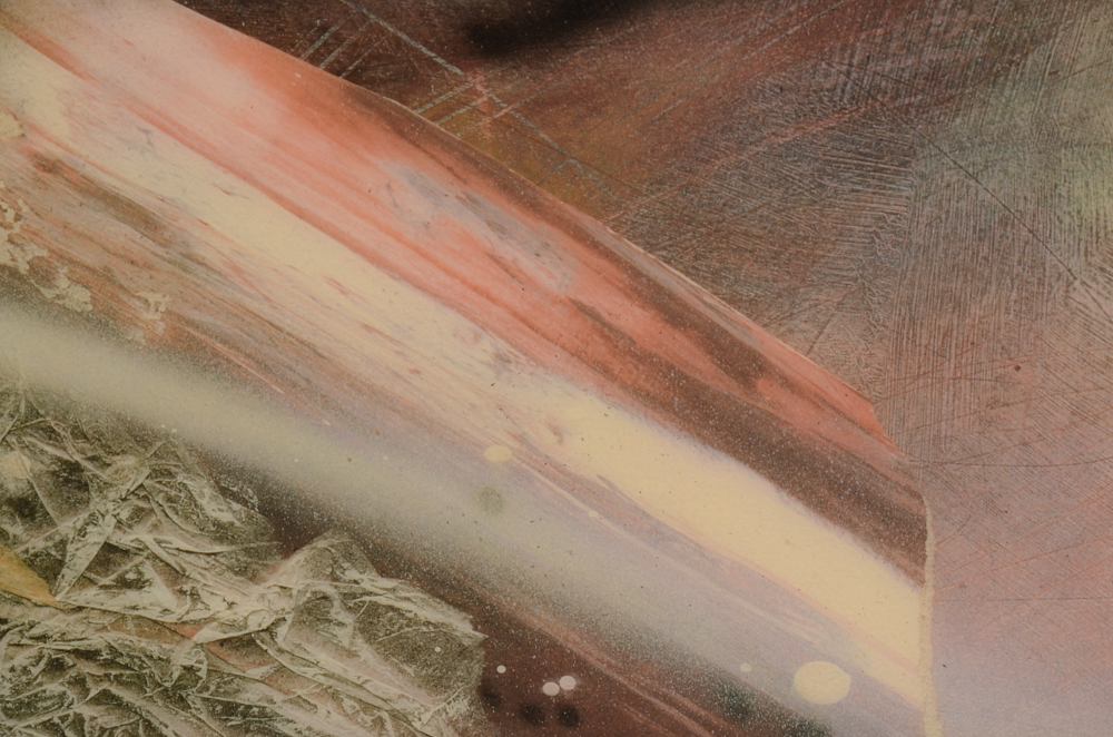 Absract Offset Lithograph on Resin-Coated Panel