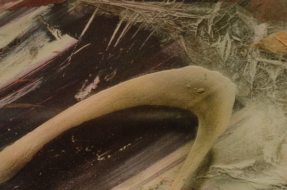 Absract Offset Lithograph on Resin-Coated Panel