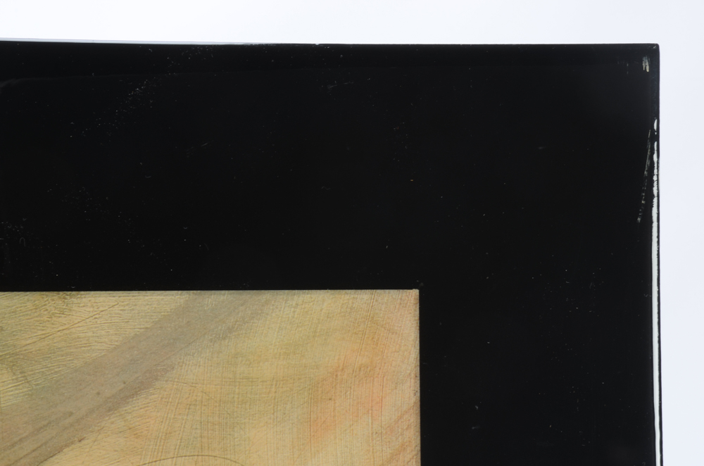 Absract Offset Lithograph on Resin-Coated Panel