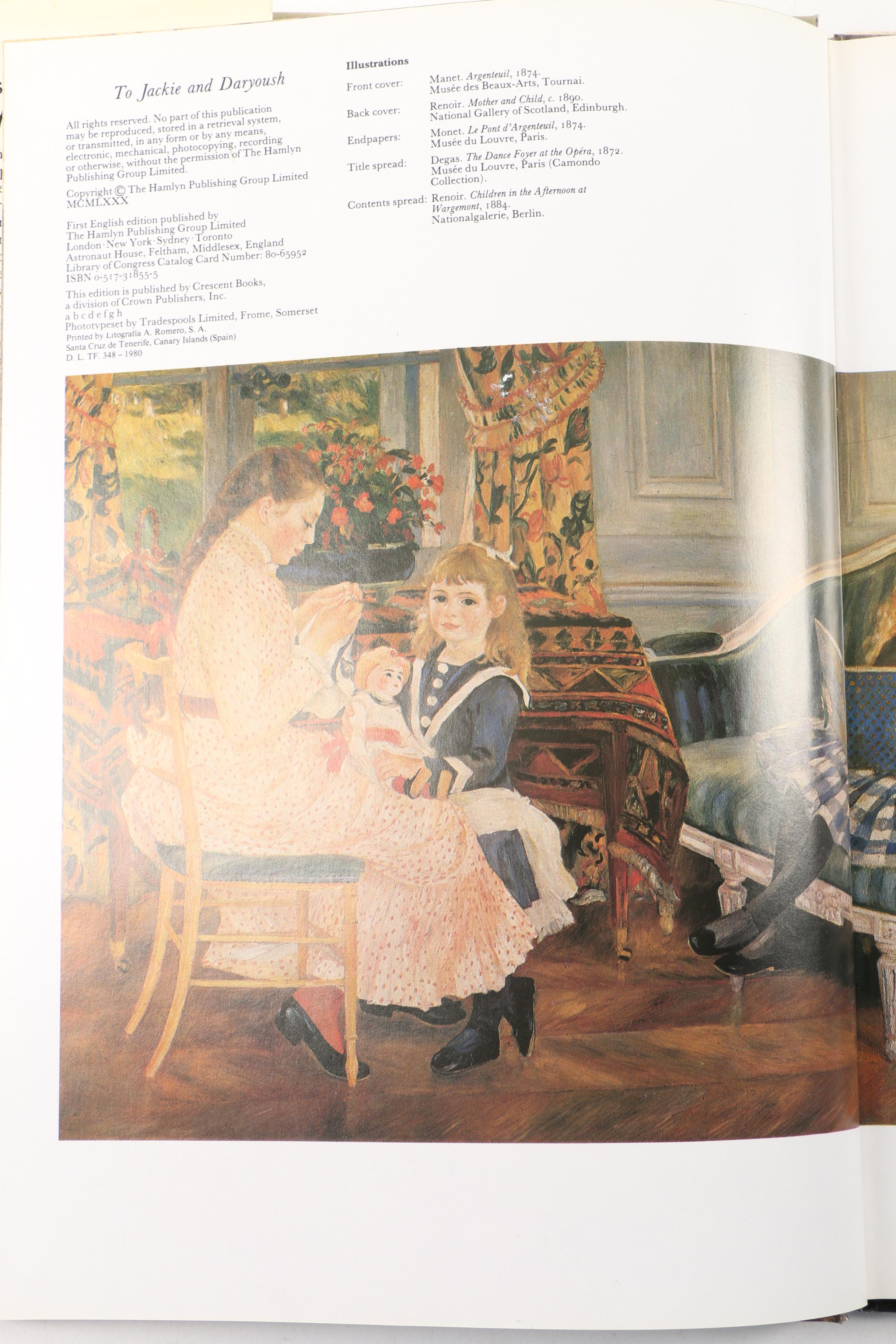 Art Books Including Impressionism