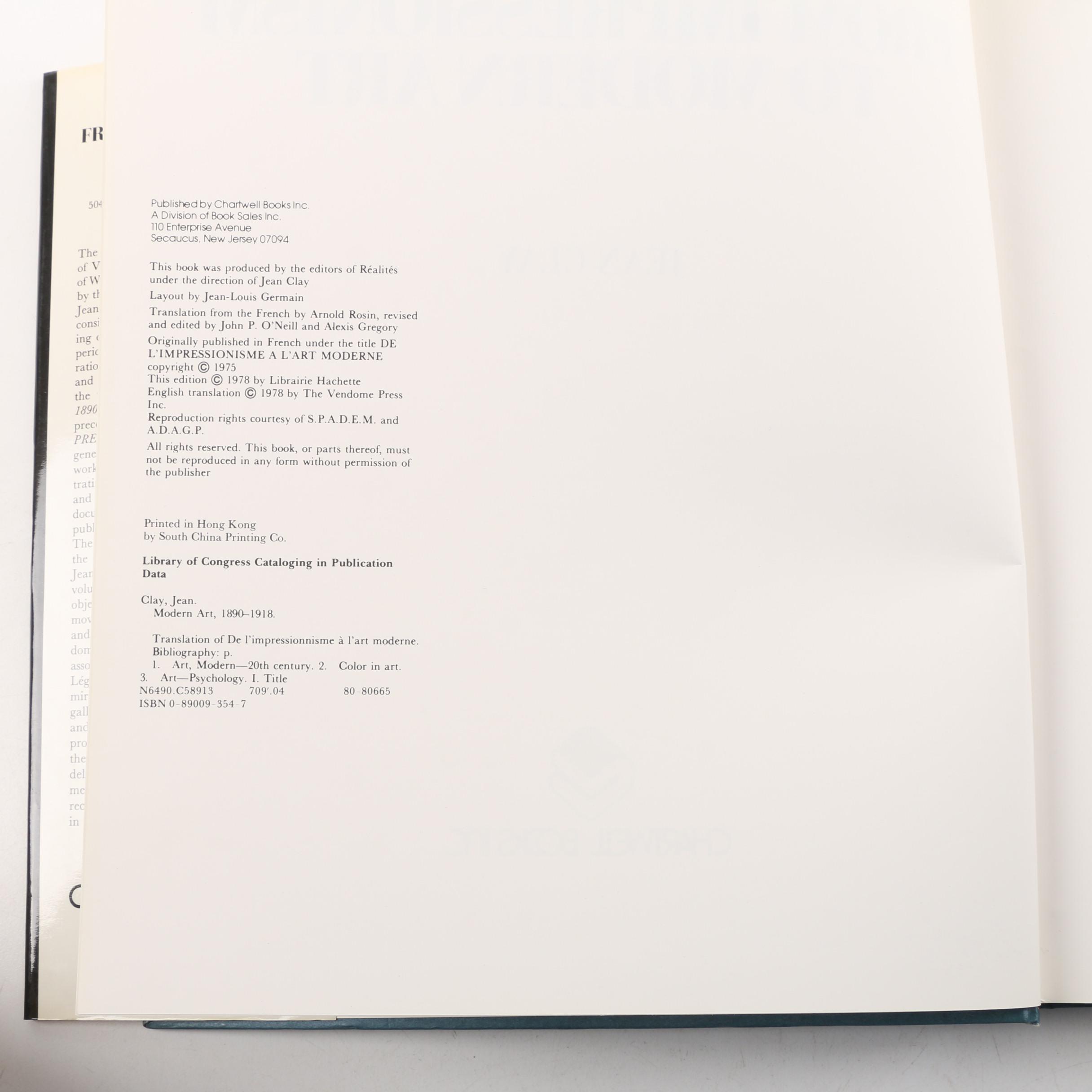 Art Books Including Impressionism