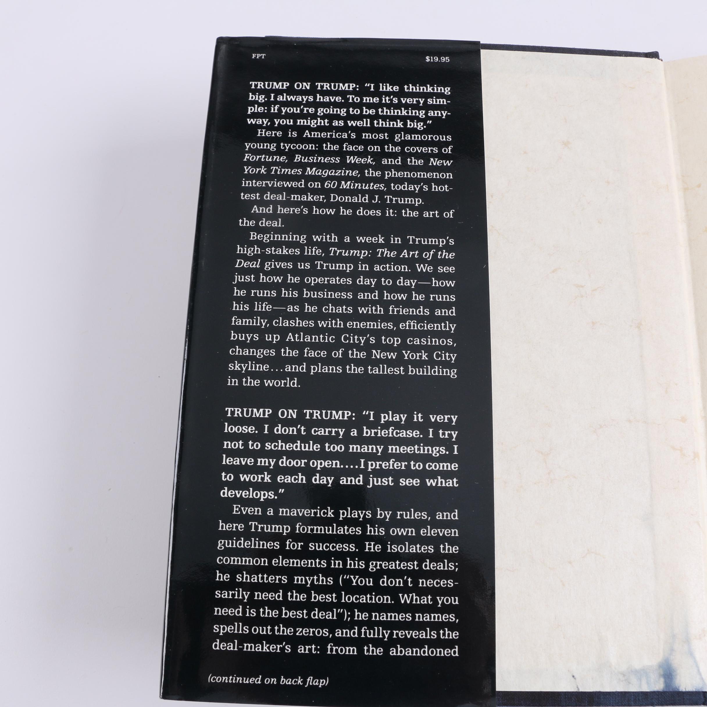 1987 First Printing "Trump: The Art of the Deal"