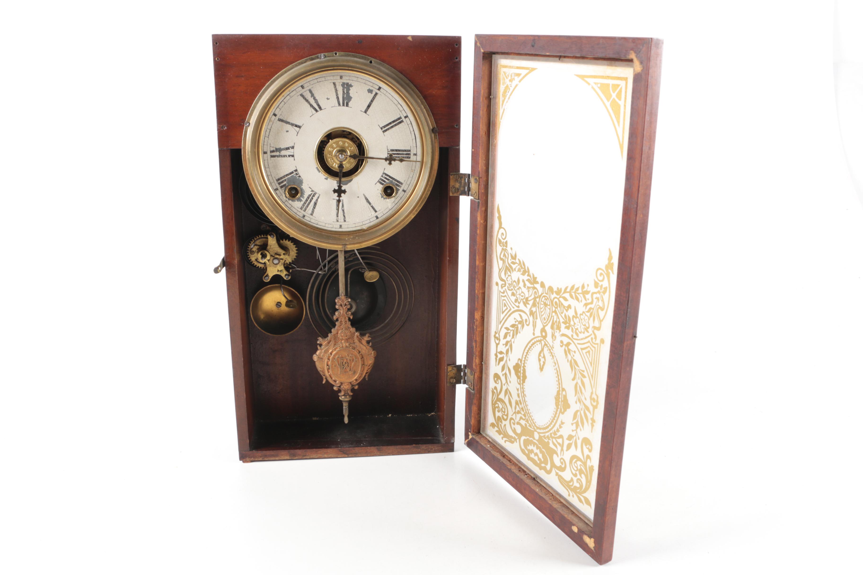 Antique Waterbury Shelf Clock