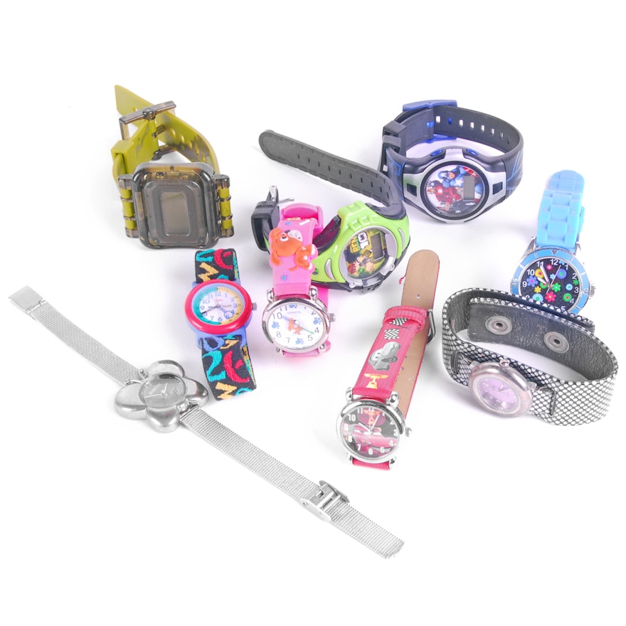 Collection Of Colorful Costume Wristwatches