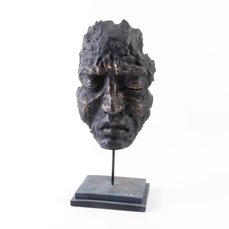 Ceramic Sculpture of a Face