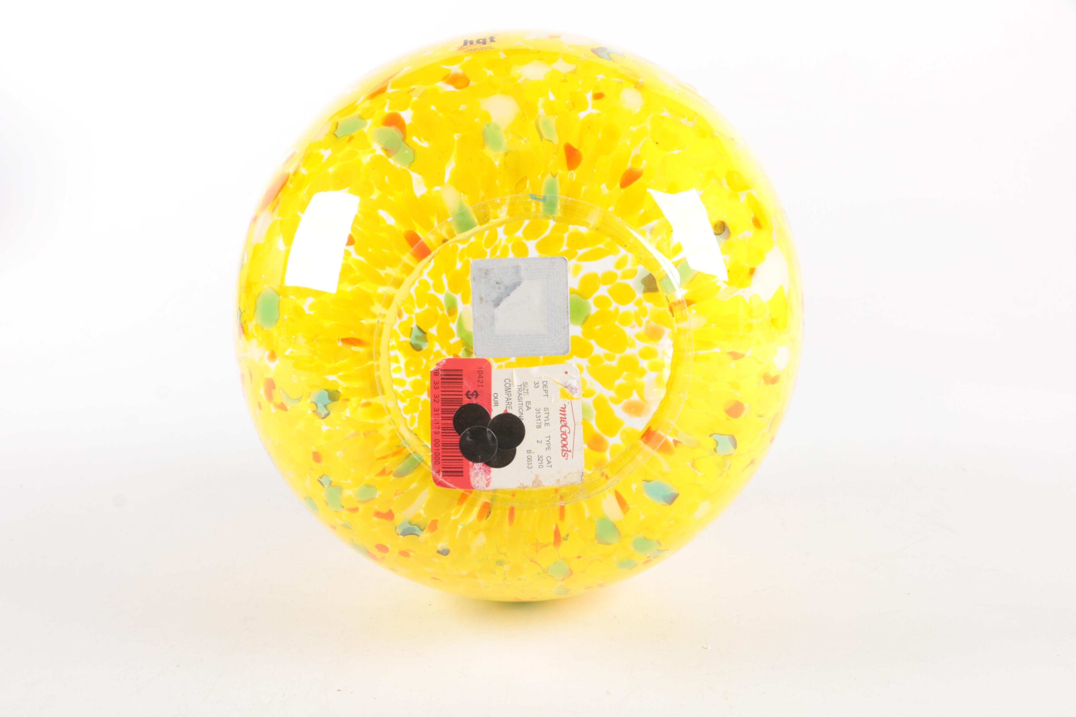 HQT Home Design Glass Sphere Sculpture