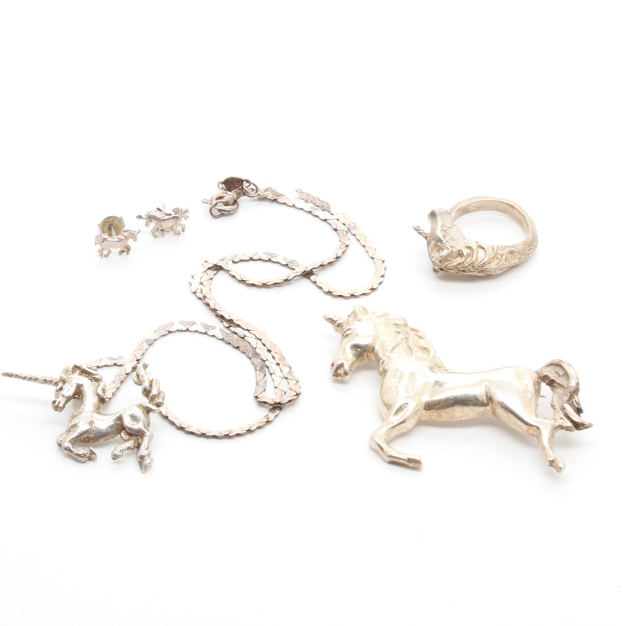 Sterling Silver Unicorn Jewelry Assortment