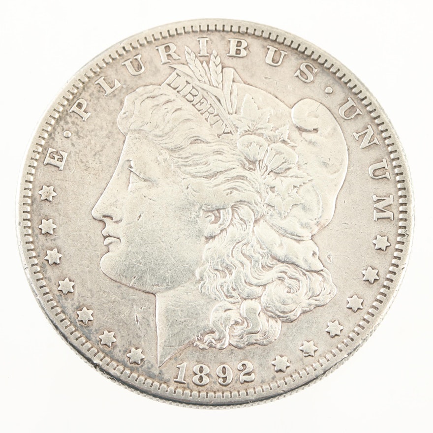 Low Mintage 1892-S Silver Morgan Dollar
