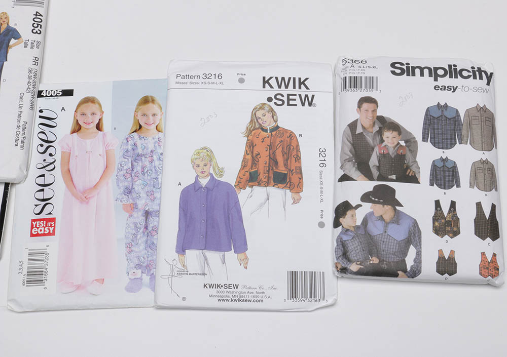 Vintage Women's Sewing Patterns Featuring Butterick and Simplicity