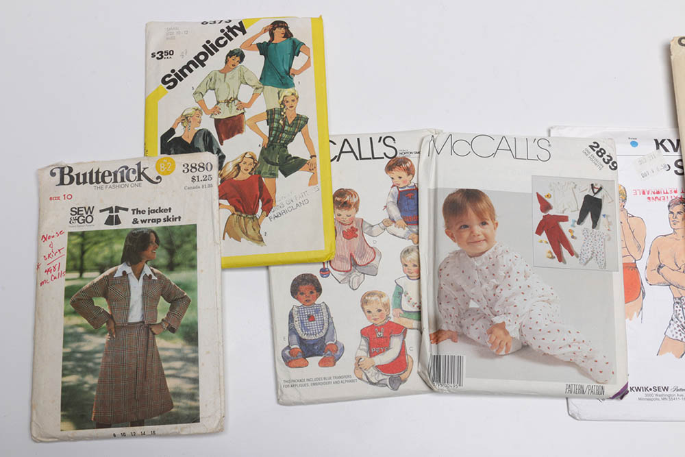 Vintage Women's Sewing Patterns Featuring Butterick and Simplicity
