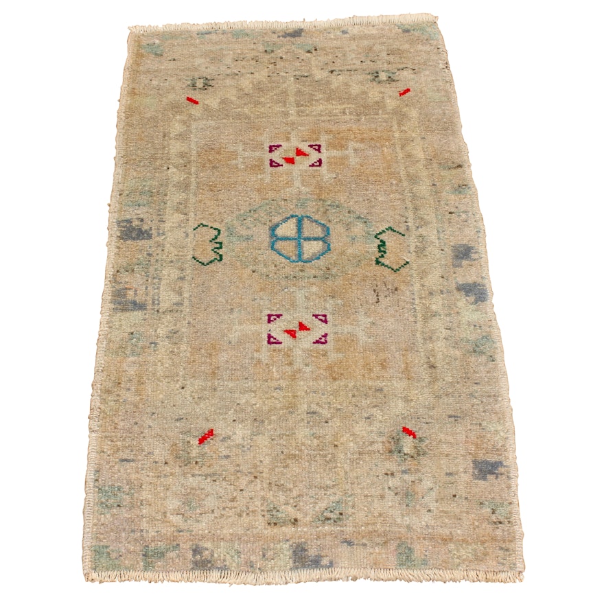 Hand-Knotted Turkish Wool Area Rug