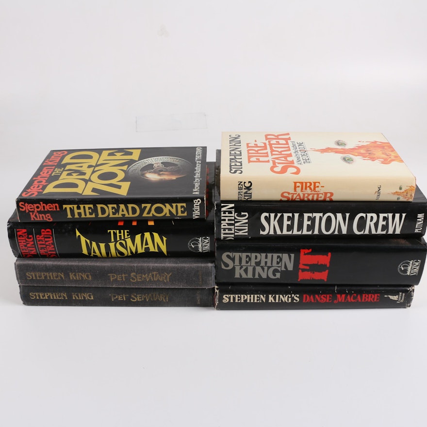 First Edition "Skeleton Crew" and Other Stephen King Books