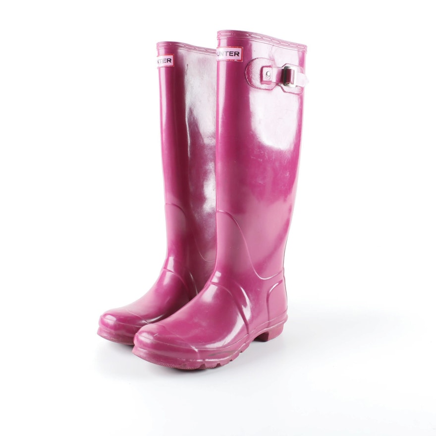 Hunter Tall Gloss Violet Rain Boots