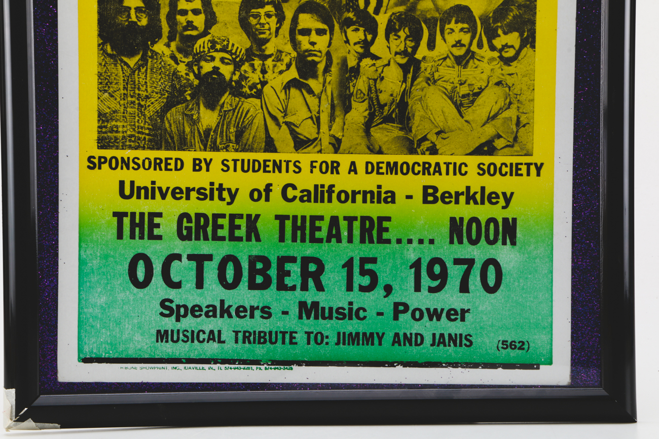 1970 Grateful Dead Anti-War Concert Poster