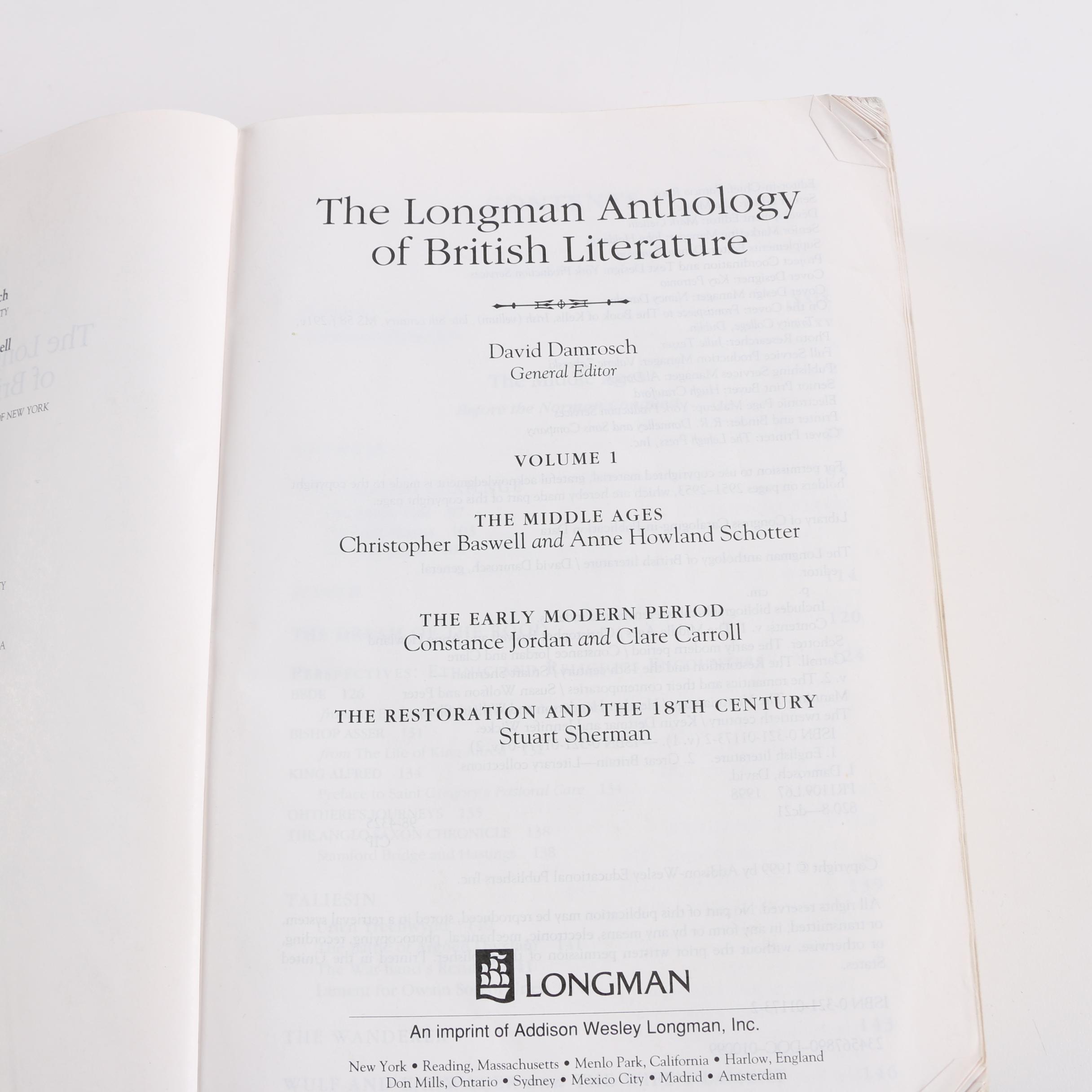 Classic Fiction Books and Anthologies