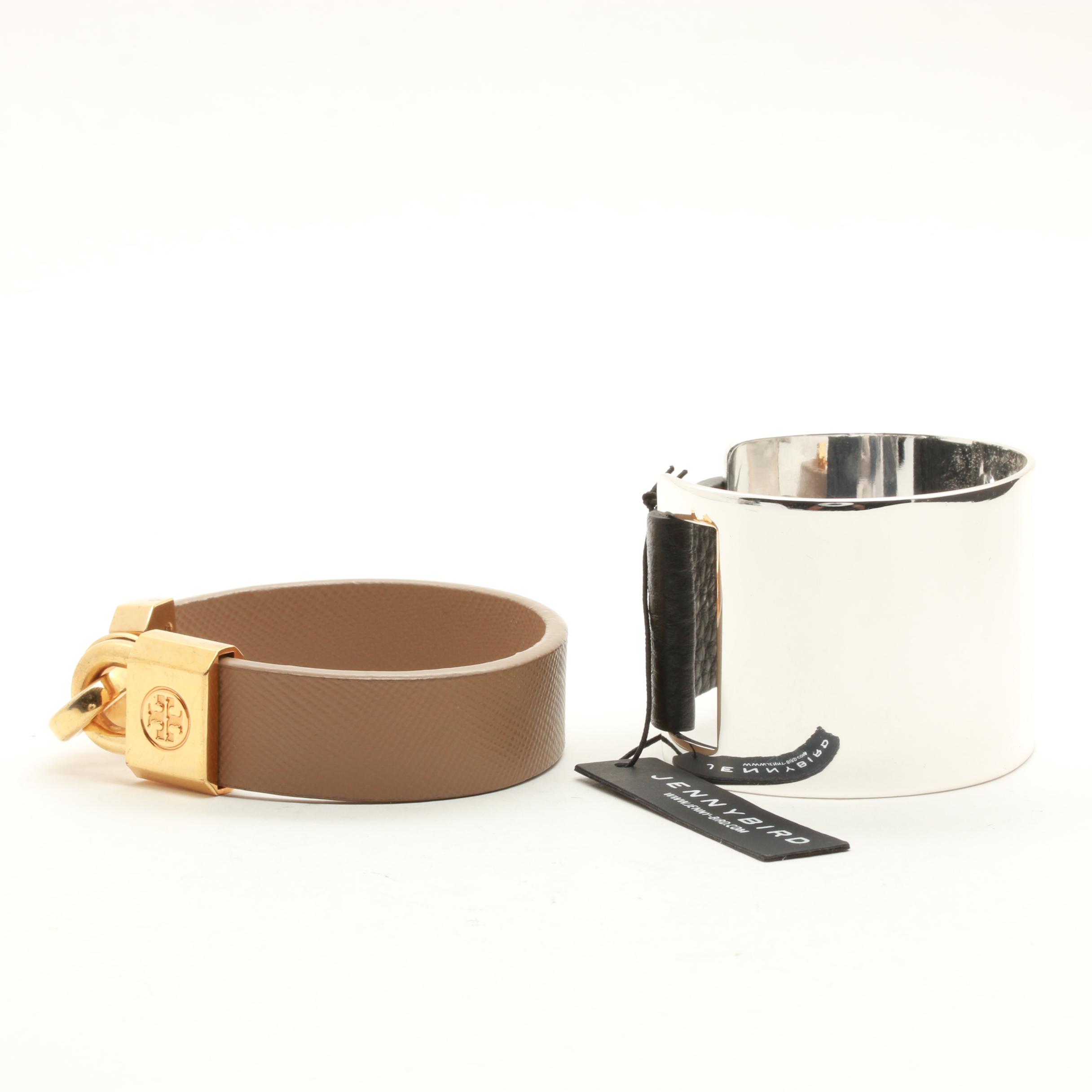 Jenny Bird and Tory Burch Leather and Vinyl Bracelets
