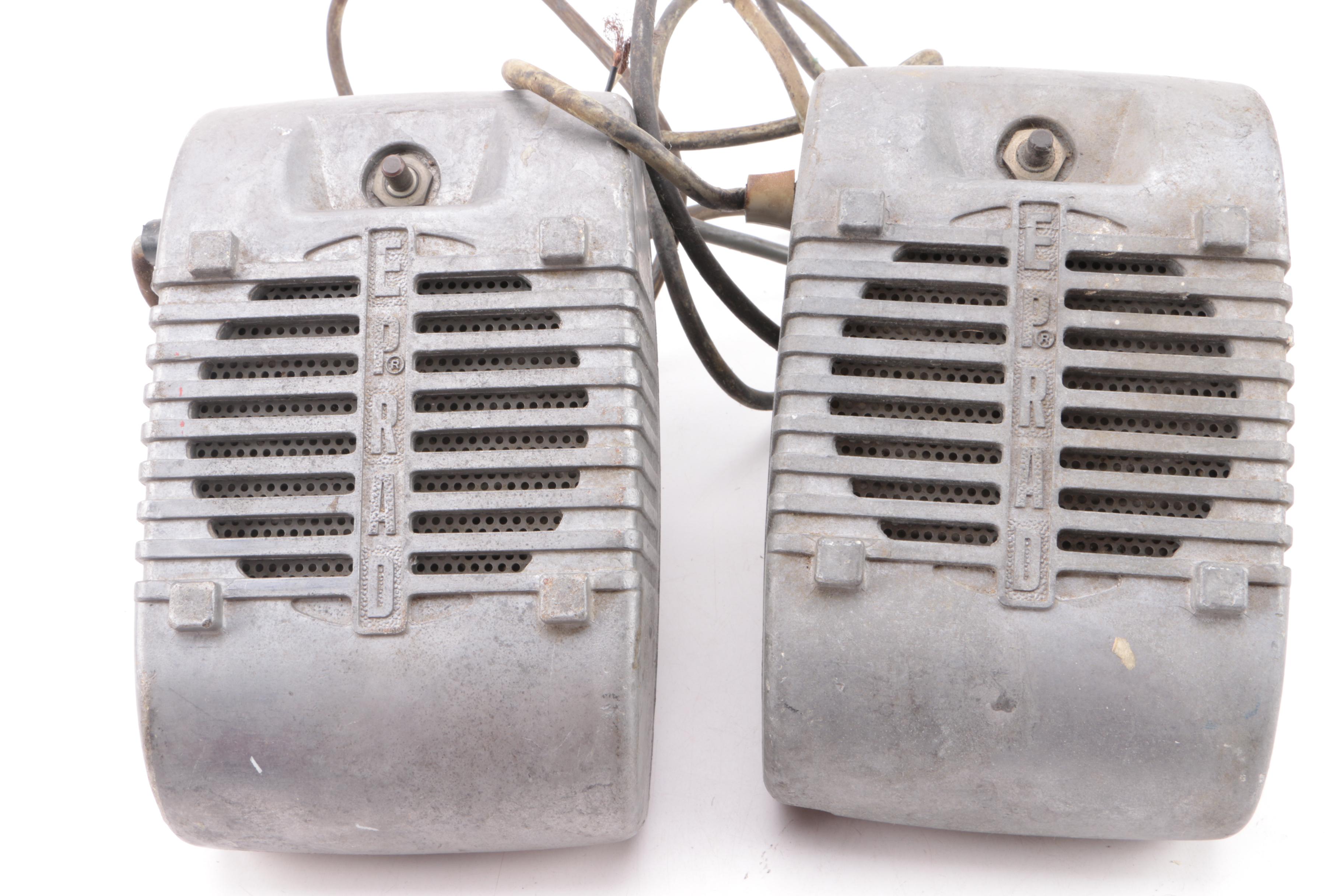 Vintage Eprad Drive-In Movie Theater Speakers