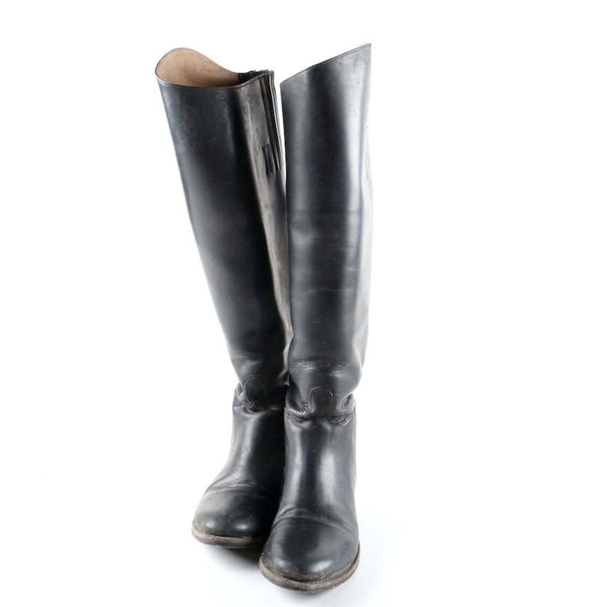 Bond Boot Company Effingham Black Leather Riding Boots