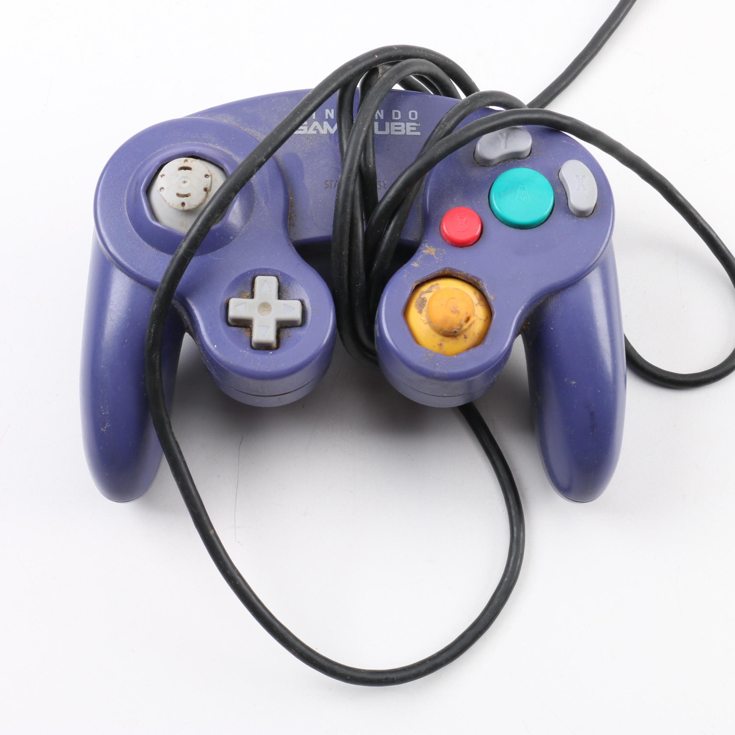 Nintendo GameCube Controllers With Games, Books and Action Pad Set