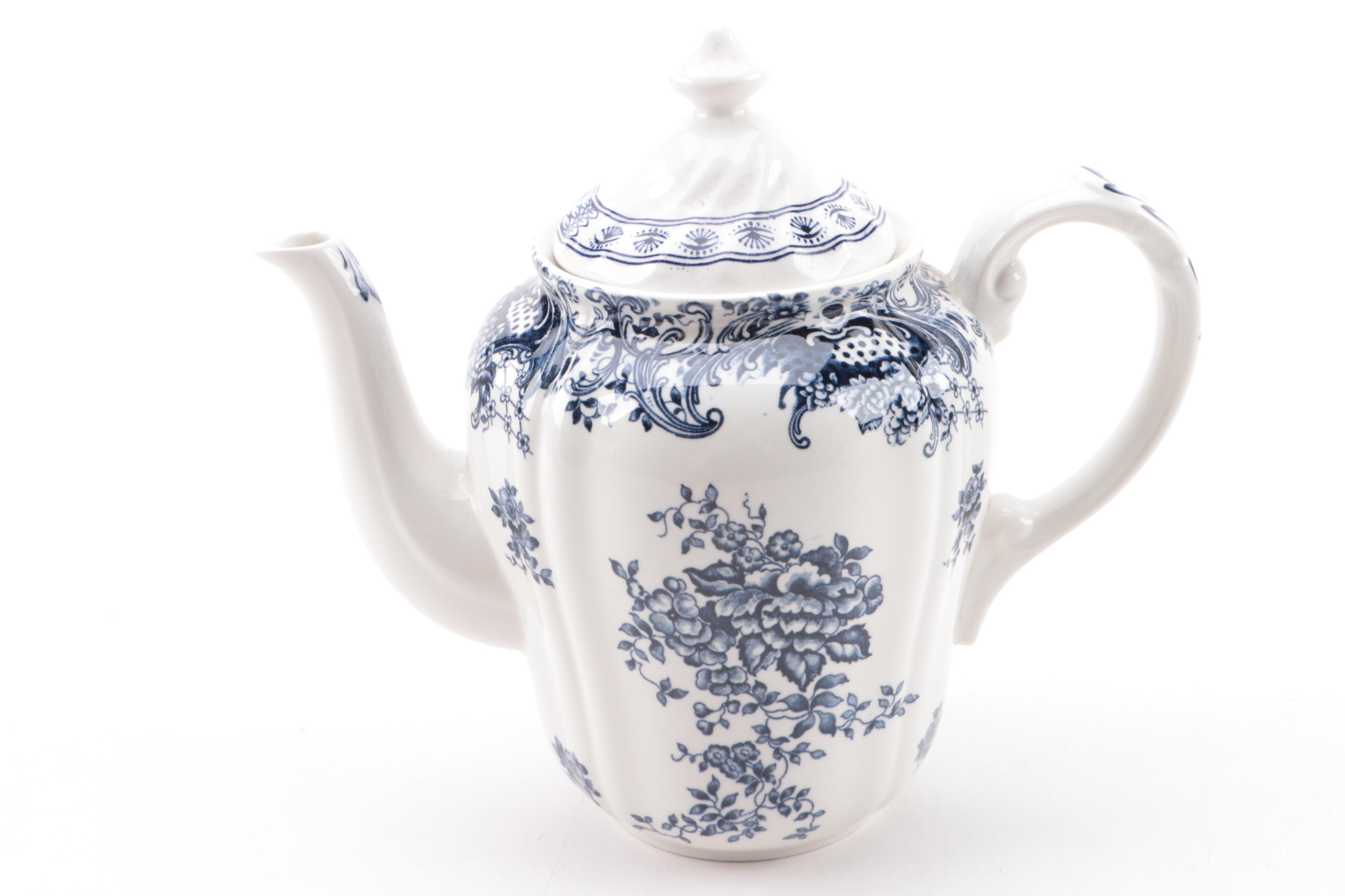 Vintage Tea and Coffee Pots Including Villeroy & Boch "Valeria"