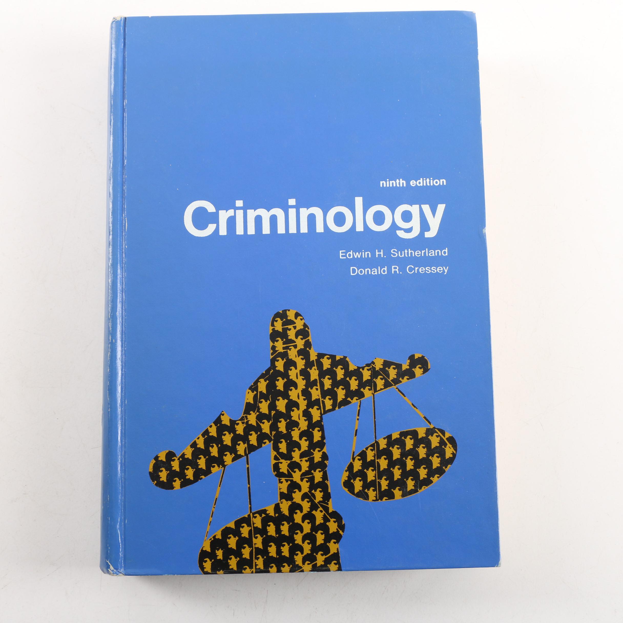 Criminology Theme Books
