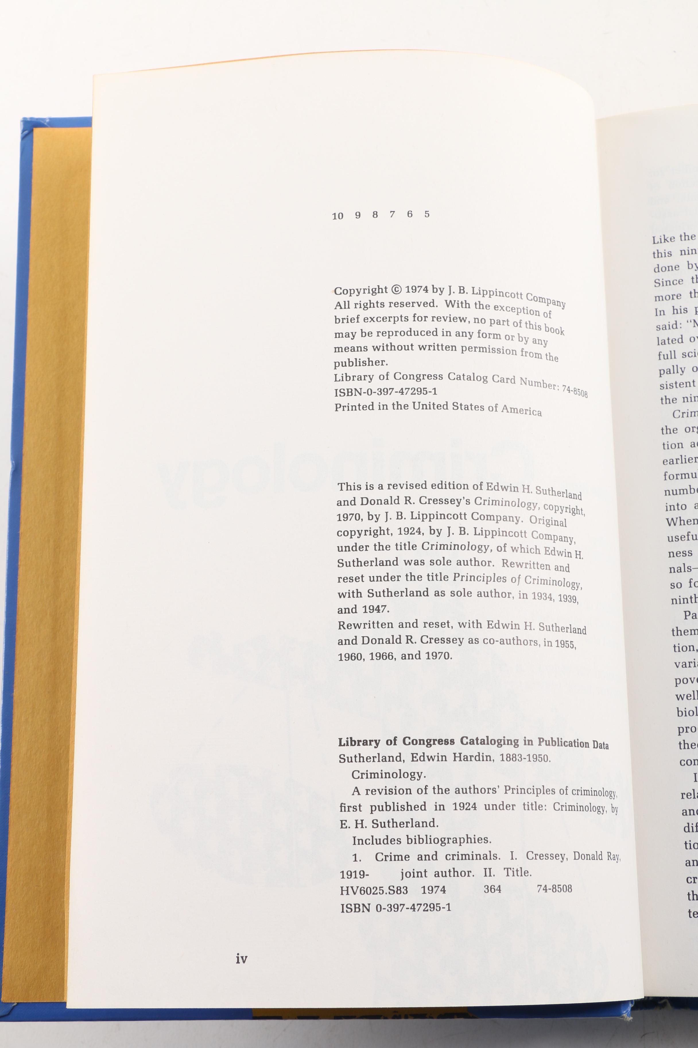 Criminology Theme Books