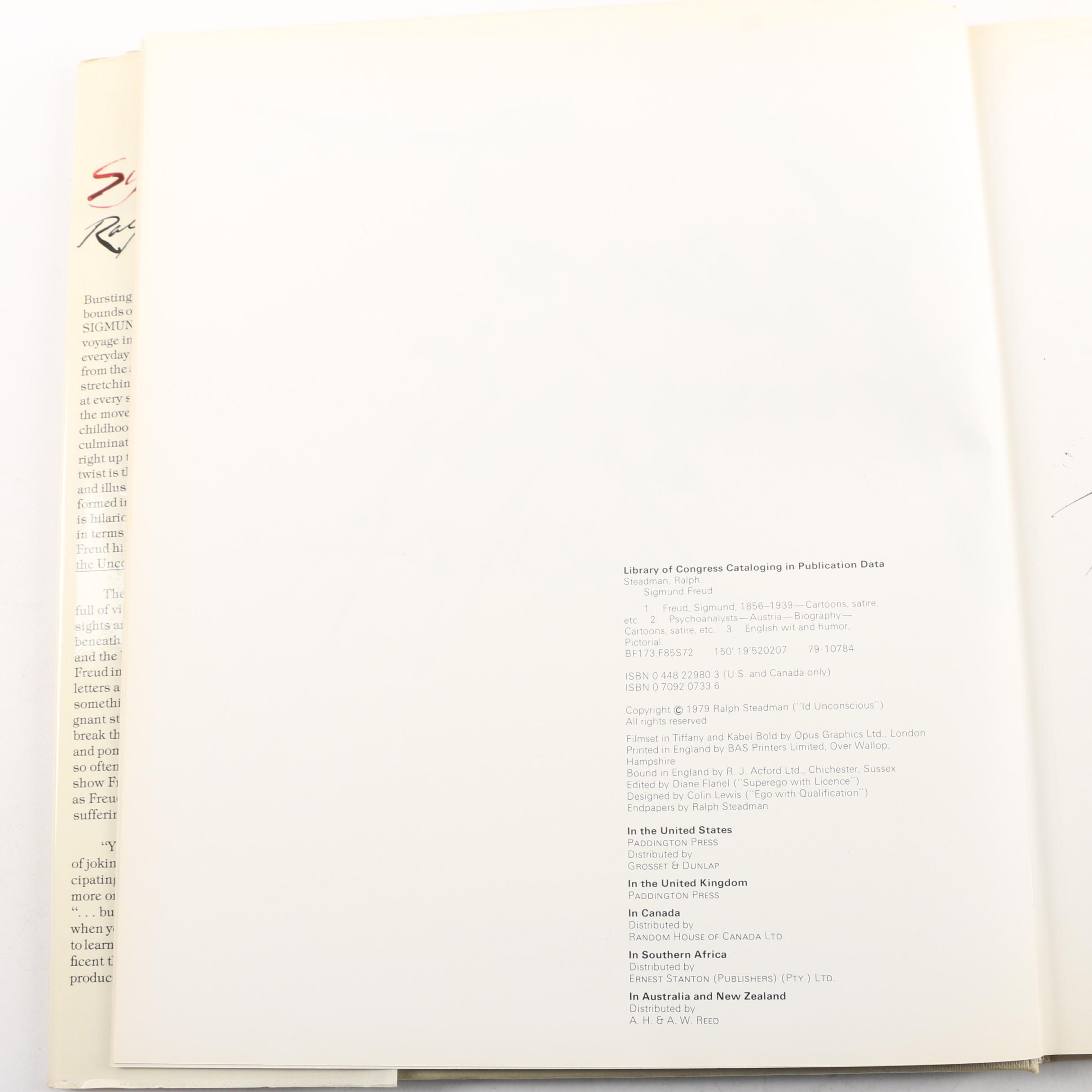 1979 "Sigmund Freud" Graphic Novel by Ralph Steadman