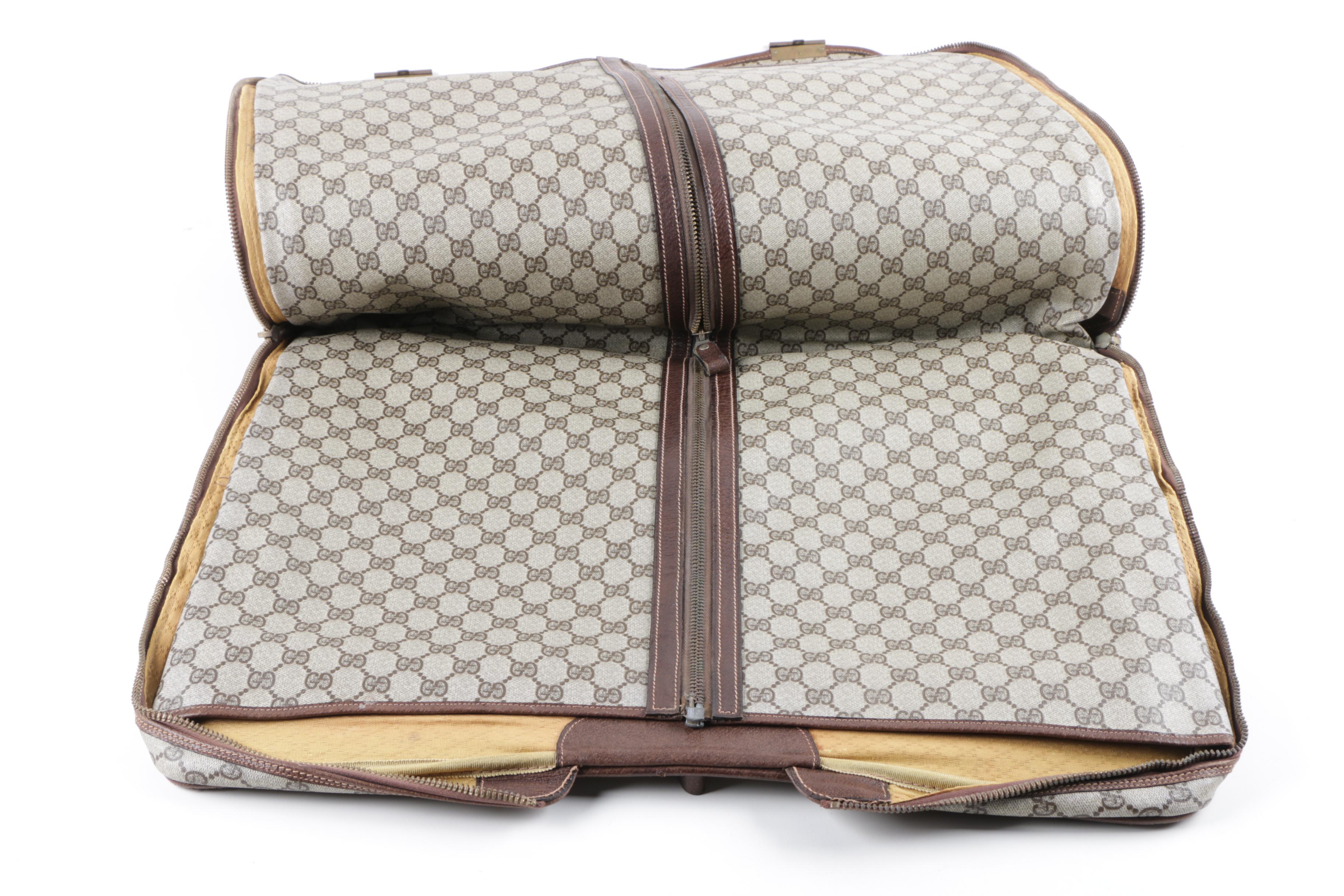 Vintage Gucci GG Supreme Canvas Garment Bag