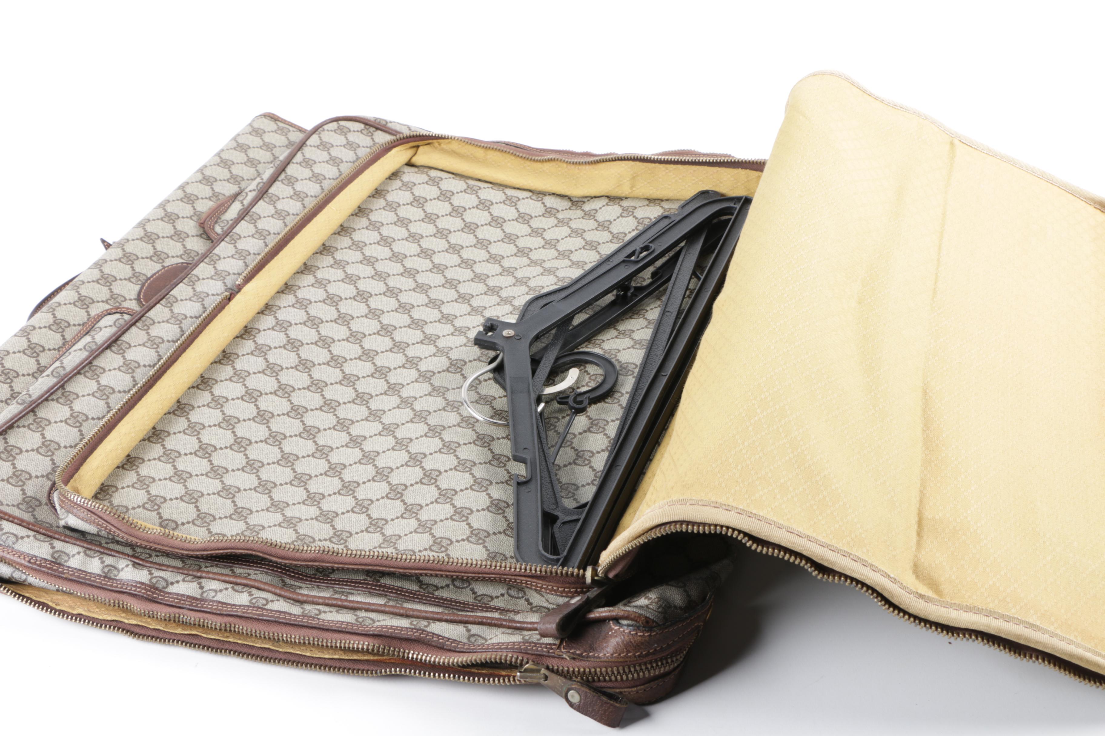 Vintage Gucci GG Supreme Canvas Garment Bag